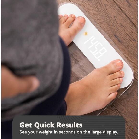 Greater Goods Digital AccuCheck Grey Sleek Bathroom Scale 400 lbs max NEW - Picture 6 of 11